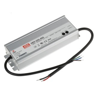 MEAN WELL Industrial Switching Power Supply 48V DC, 321.6W, Chassis Mount, HEP-320-48A