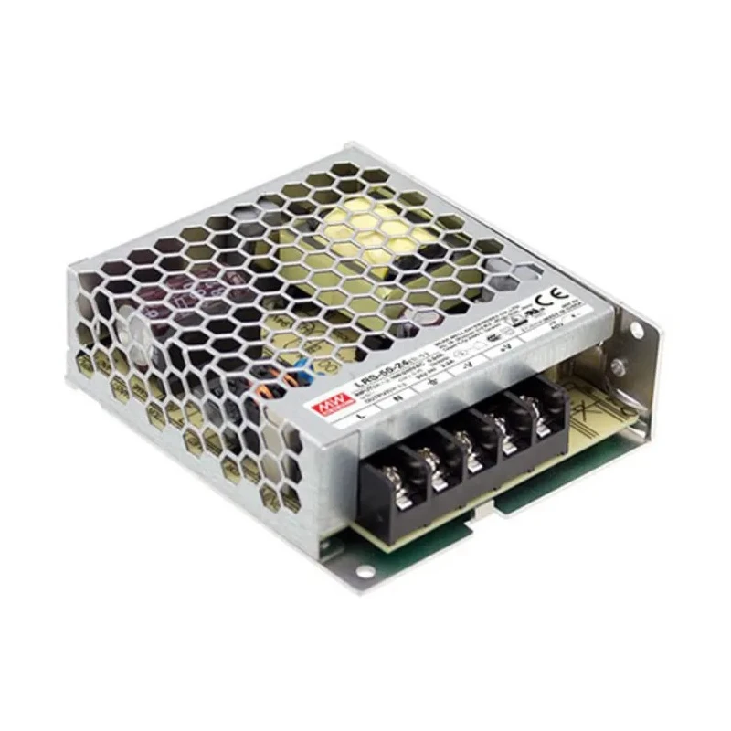 MEAN WELL Switching Power Supply 48V DC, 52.8 W, Chassis Mount, 1.1A, LRS-50-48