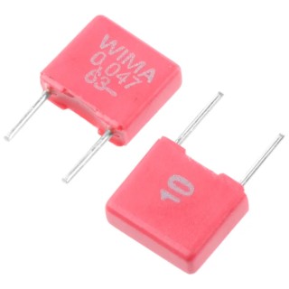 WIMA  Polyester Film Capacitor, 47nF, ±10%, 63V DC, 40V AC, Through Hole, MKS2