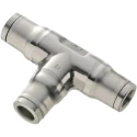 Legris Pneumatic Fitting Stainless Steel Push-in Equal Tee 10mm Tube, 20 Bar, 3804 10 00