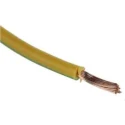 RS PRO Tri-Rated Hook Up Wire, 14 AWG, 50 x 0.25 mm Strands, 2.5mm², 305 m Length, Yellow/Green PVC Jacket, 225-2157