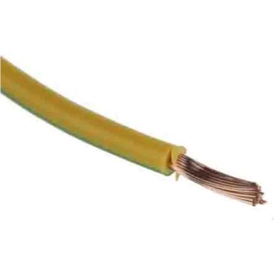 RS PRO Tri-Rated Hook Up Wire, 14 AWG, 50 x 0.25 mm Strands, 2.5mm², 305 m Length, Yellow/Green PVC Jacket, 225-2157