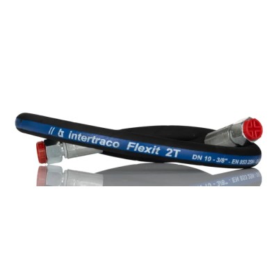 RS PRO Hydraulic Hose Assembly, Synthetic Rubber, 858mm Length, 330 bar Max Pressure 110-2004