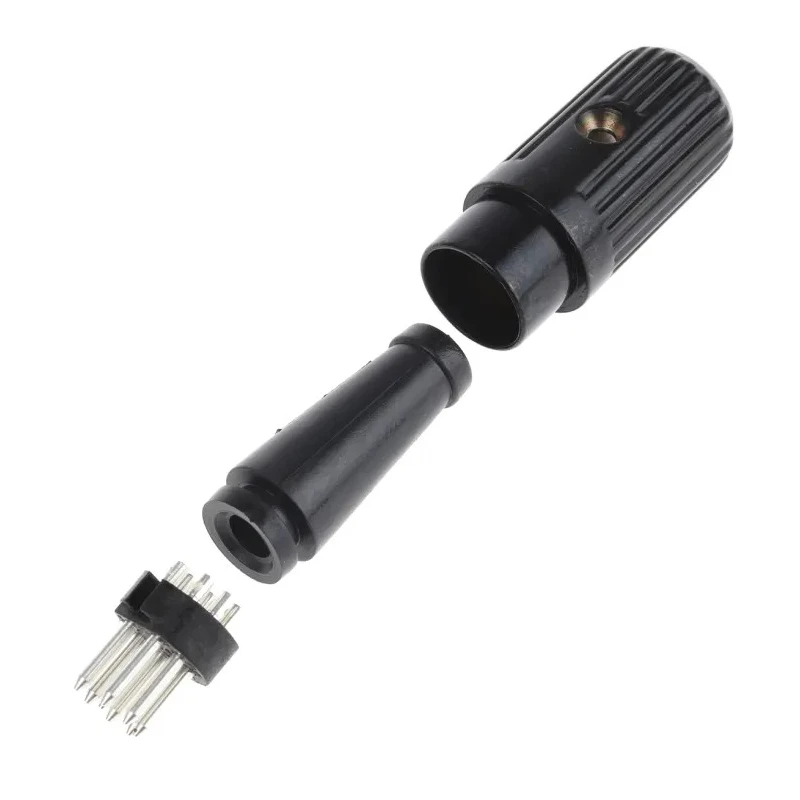 RS PRO 8 Pole Straight Standard DIN Plug Cable Mount, Shielded, Male, 2A 34V Zinc Alloy 611 110-2876