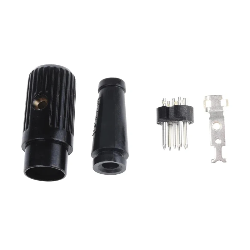 RS PRO 8 Pole Straight Standard DIN Plug Cable Mount, Shielded, Male, 2A 34V Zinc Alloy 611 110-2876