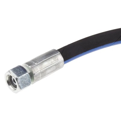 RS PRO 362mm Synthetic Rubber Hydraulic Hose Assembly, 400 bar Max Pressure, Female to Female, 1/4 in, Model 110-1988