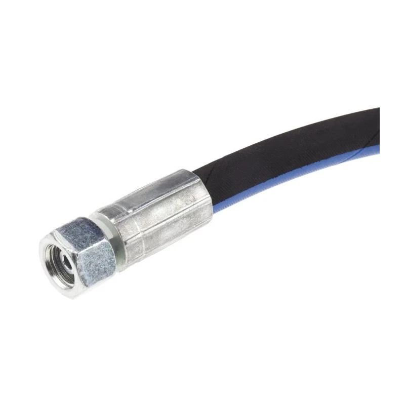 RS PRO 362mm Synthetic Rubber Hydraulic Hose Assembly, 400 bar Max Pressure, Female to Female, 1/4 in, Model 110-1988