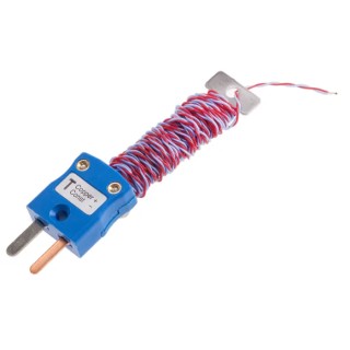 RS PRO Type T Exposed Junction Thermocouple 2 m, 220°C Max, Mini Plug 110-4474