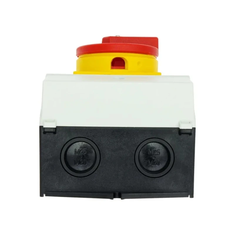 Eaton 3-Pole Surface Mount Isolator Switch, IP65, 190A, 11kW, Red/Yellow Handle, 