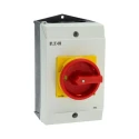 Eaton 3-Pole Surface Mount Isolator Switch, IP65, 190A, 11kW, Red/Yellow Handle, 