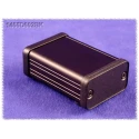 Hammond Extruded Aluminium Enclosure IP54, Clear Anodised & Black Lid, 25x60x45mm, 1455D602BK