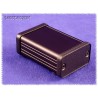 Hammond Extruded Aluminium Enclosure IP54, Clear Anodised & Black Lid, 25x60x45mm, 1455D602BK