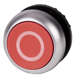 Eaton Red Momentary Push Button Switch, 22 mm Cutout, IP69K Plastic, RMQ Titan M22 Series 216605 M22-D-R-X0