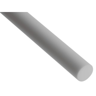 Goodfellow Machinable Glass Ceramic Rod, White, 300 mm Length, 10 mm Diameter 225-5549