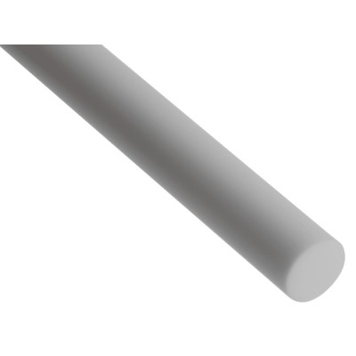 Goodfellow Machinable Glass Ceramic Rod, White, 300 mm Length, 10 mm Diameter 225-5549