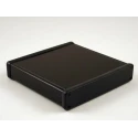 Hammond Extruded Aluminium Enclosure, Black Anodised, Clear Lid, IP54, 31 mm Height, 160 mm Length, 165 mm Width 1455R1602BK