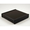 Hammond Extruded Aluminium Enclosure, Black Anodised, Clear Lid, IP54, 31 mm Height, 160 mm Length, 165 mm Width 1455R1602BK