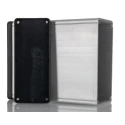 Hammond Extruded Aluminium Enclosure, IP54, 160x125x52 mm, Clear Anodised Body, Black Lid 1455Q1602
