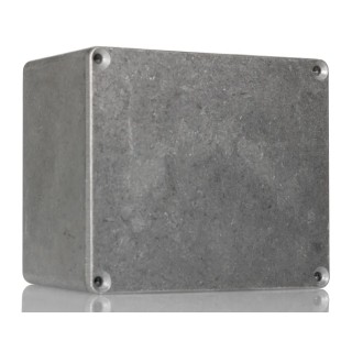 Hammond Die Cast Aluminium Enclosure Clear Natural Lid IP54 120x100x65mm 1590CE