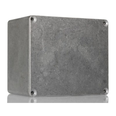 Hammond Die Cast Aluminium Enclosure Clear Natural Lid IP54 120x100x65mm 1590CE