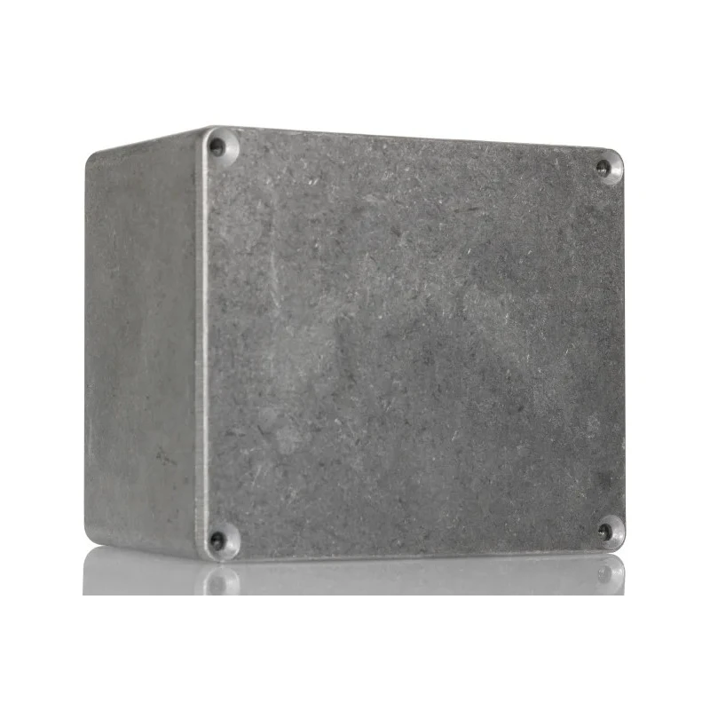 Hammond Die Cast Aluminium Enclosure Clear Natural Lid IP54 120x100x65mm 1590CE