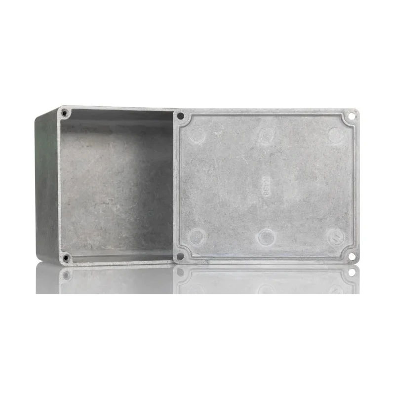 Hammond Die Cast Aluminium Enclosure Clear Natural Lid IP54 120x100x65mm 1590CE