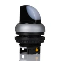 Eaton RMQ-Titan Series 2 Position Illuminated Selector Switch Head, 23mm Cutout, White Handle, IP66 216812 M22-WLK-W