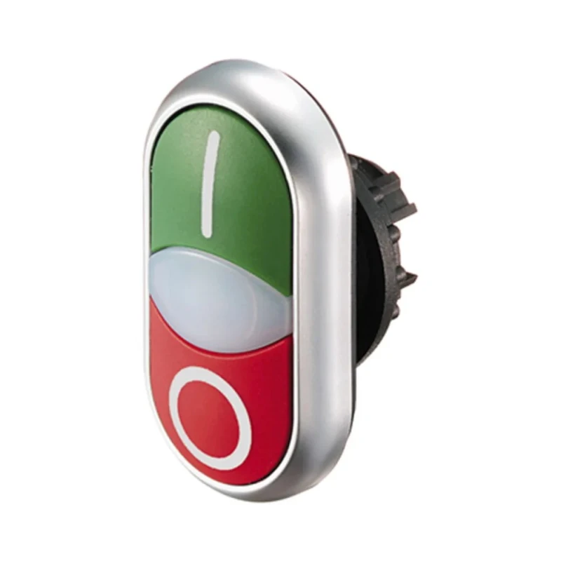 Eaton RMQ Titan M22 Series Green/Red Momentary Double Push Button Switch, 22 mm Cutout, IP66, Plastic, M22-DDL-GR-X1/X0