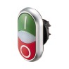 Eaton RMQ Titan M22 Series Green/Red Momentary Double Push Button Switch, 22 mm Cutout, IP66, Plastic, M22-DDL-GR-X1/X0