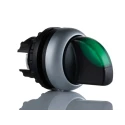 Eaton M22 Series 3 Position Illuminated Selector Switch Head, 23mm Cutout, Green Handle, IP66 216837 M22-WLK3-G