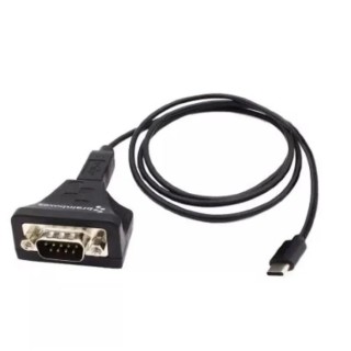Brainboxes USB 2.0 Serial Converter Cable, USB-C to RS422/485 Adapter, 1-Port, Ultra Small, Industrial, Model US-759