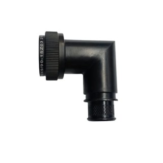 Amphenol Limited Circular Connector Backshell Size 13, Right Angle, Aluminium, Black, Female, Strain Relief M85049Size