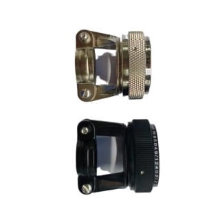 Amphenol Limited Size 19 Right Angle Circular Connector Backshell Strain Relief, Aluminium, Black/Grey M85049Size
