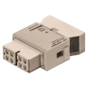HARTING Heavy Duty Power Connector Module 10A, Female, 4 Contacts, HAN Modular Series 09140083122