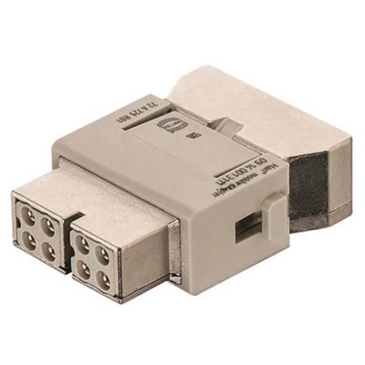 HARTING Heavy Duty Power Connector Module 10A, Female, 4 Contacts, HAN Modular Series 09140083122