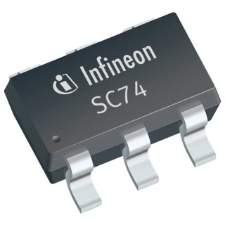 Infineon 5-Element Uni-Directional TVS Diode, SC-74 Package, Surface Mount, 5.5V, 6A, 6-Pin ESD5V5U5ULCE6327HTSA1