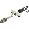 HARTING Circular Connector 4 Contacts Cable M12 Plug Male IP65 IP67 D-coded 50V 4A 21038821411