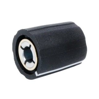 Sifam Potentiometer Knob, 11.5 mm Diameter, 4 mm Circular Shaft, Nylon, Black, S111 004BK