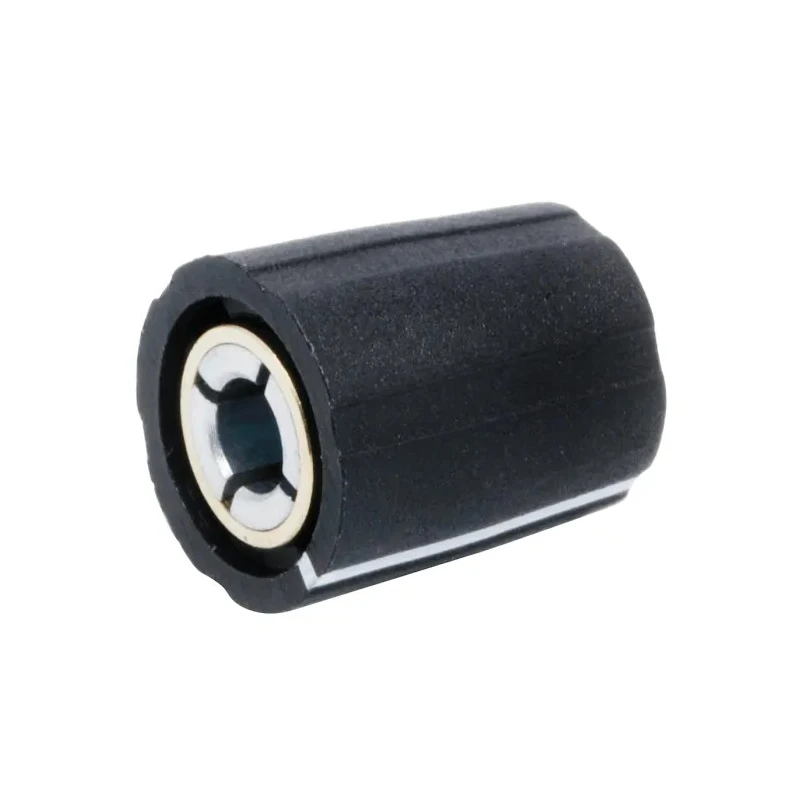 Sifam Potentiometer Knob, 11.5 mm Diameter, 4 mm Circular Shaft, Nylon, Black, S111 004BK