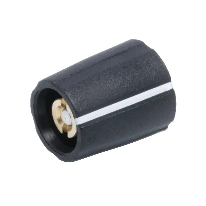 Sifam Potentiometer Knob, 11.5 mm Diameter, 4 mm Circular Shaft, Nylon, Black, S111 004BK