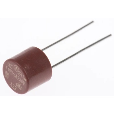 Littelfuse Non-Resettable Radial Fuse 100mA, 250V AC, Nylon Body, Time Delay, 35A Breaking Capacity, 3720100000