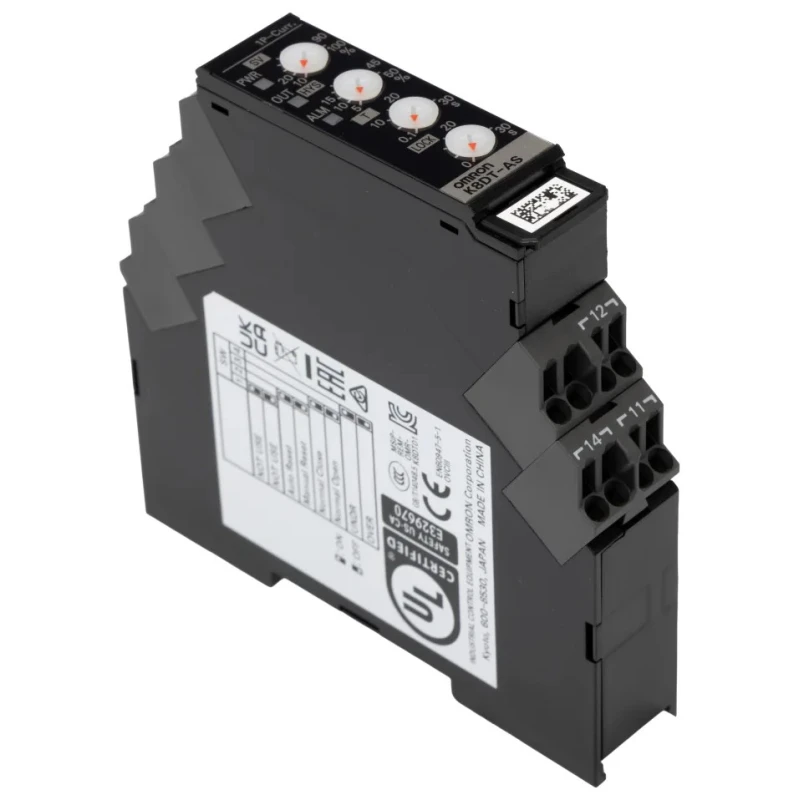 Omron Monitoring Relay 1 Phase, SPDT, DIN Rail, 2mA–500mA, 100–240V AC K8DT-AS1CD