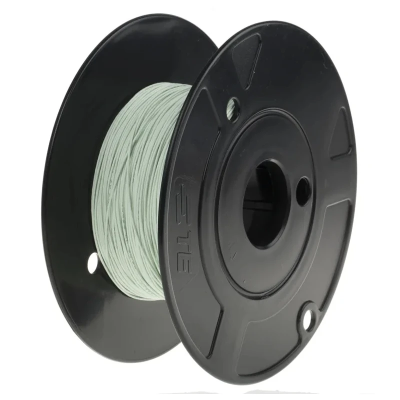 RS PRO Green Hook Up Wire, 22 AWG, 19 x 0.15 mm Strands, Polyamide Jacket, 100 m, Nickel Plated Copper, 600V 111-3143