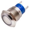 RS PRO Illuminated Push Button Switch, Latching, Panel Mount, 19.2 mm Cutout, SPDT Yellow LED, IP67, 12V DC 250V AC 111-3770