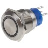 RS PRO Illuminated Push Button Switch, Latching, Panel Mount, 19.2 mm Cutout, SPDT, Yellow LED, IP67, 12 V DC 250 V 111-3881