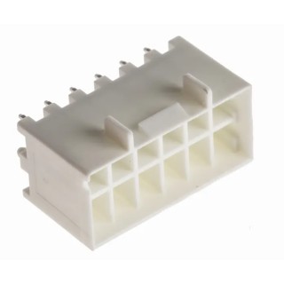 Hirose DF33C Series Straight Through Hole PCB Header, 12 Contacts, 3.3 mm Pitch, 2 Row, Shrouded 