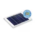 PV Logic Wall Mount 10W Polycrystalline Solar Panel, 22V Open Circuit, 70Ah Bank, Ring Terminal, STP010P