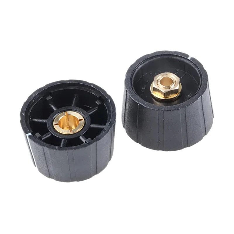 Sifam Potentiometer Knob, 29.5 mm Diameter, Nylon, Black, Circular Shaft, 6.35 mm, S291 250BK