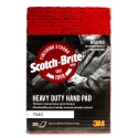 3M Scotch-Brite Medium Grade Abrasive Hand Pad, Aluminium Oxide, 228.6 mm x 152.4 mm, Pack of 20 3078804