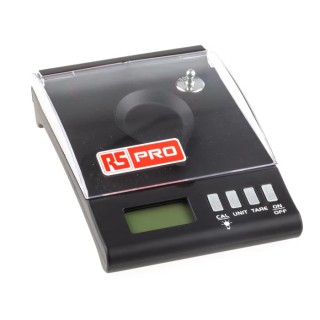 RS PRO Bench Weighing Scale, 30g Capacity, LCD Display, Compact, 0.001g Resolution 111-3669